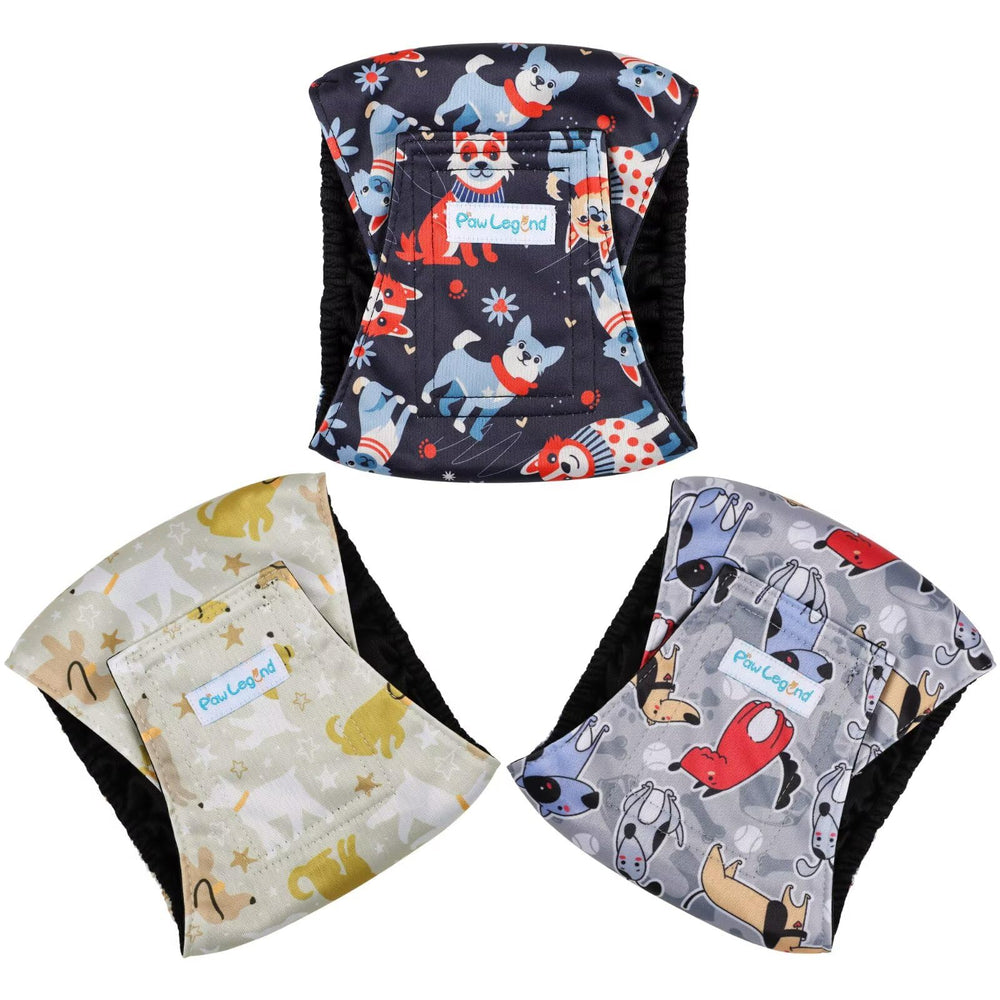 Paw Legend banda de vientre para perros machos con absorción alta y comodidad duradera.