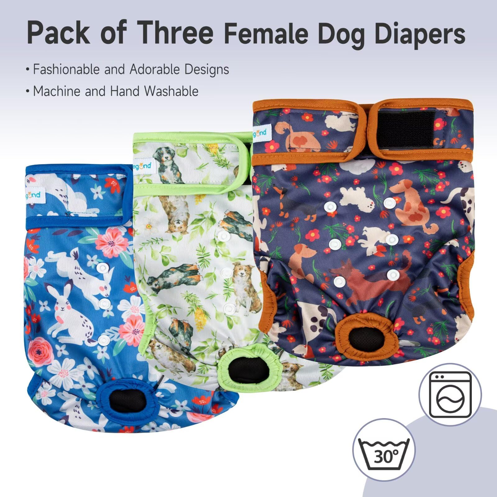 Paw Legend diseño anti fugas con tela secado rápido
