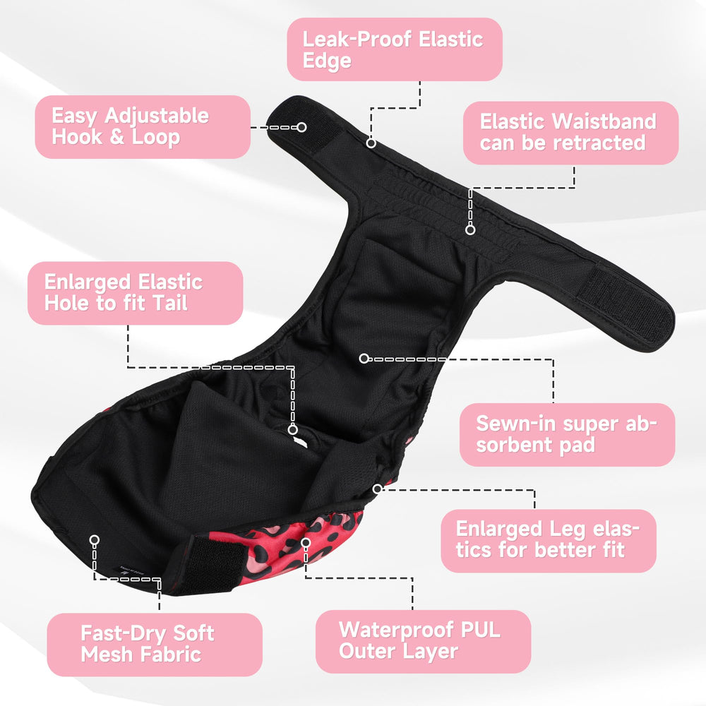 Paw Legend pañales para perras de tamaño grande, material absorbente y cómodo.