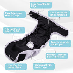 Paw Legend: capa exterior impermeable que controla olores y evita fugas.