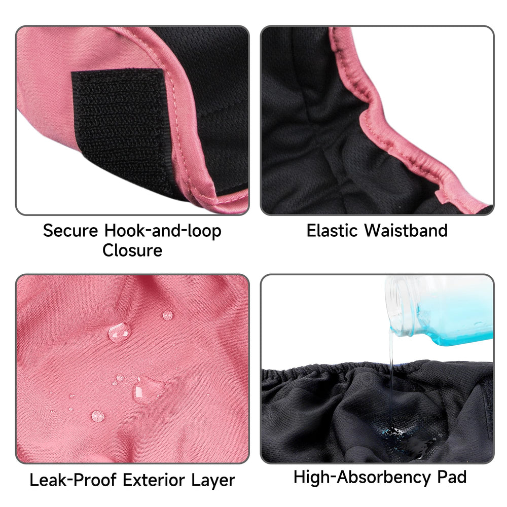 Paw Legend pañales para perro lavables: interior absorbente que evita filtraciones y mantiene seco