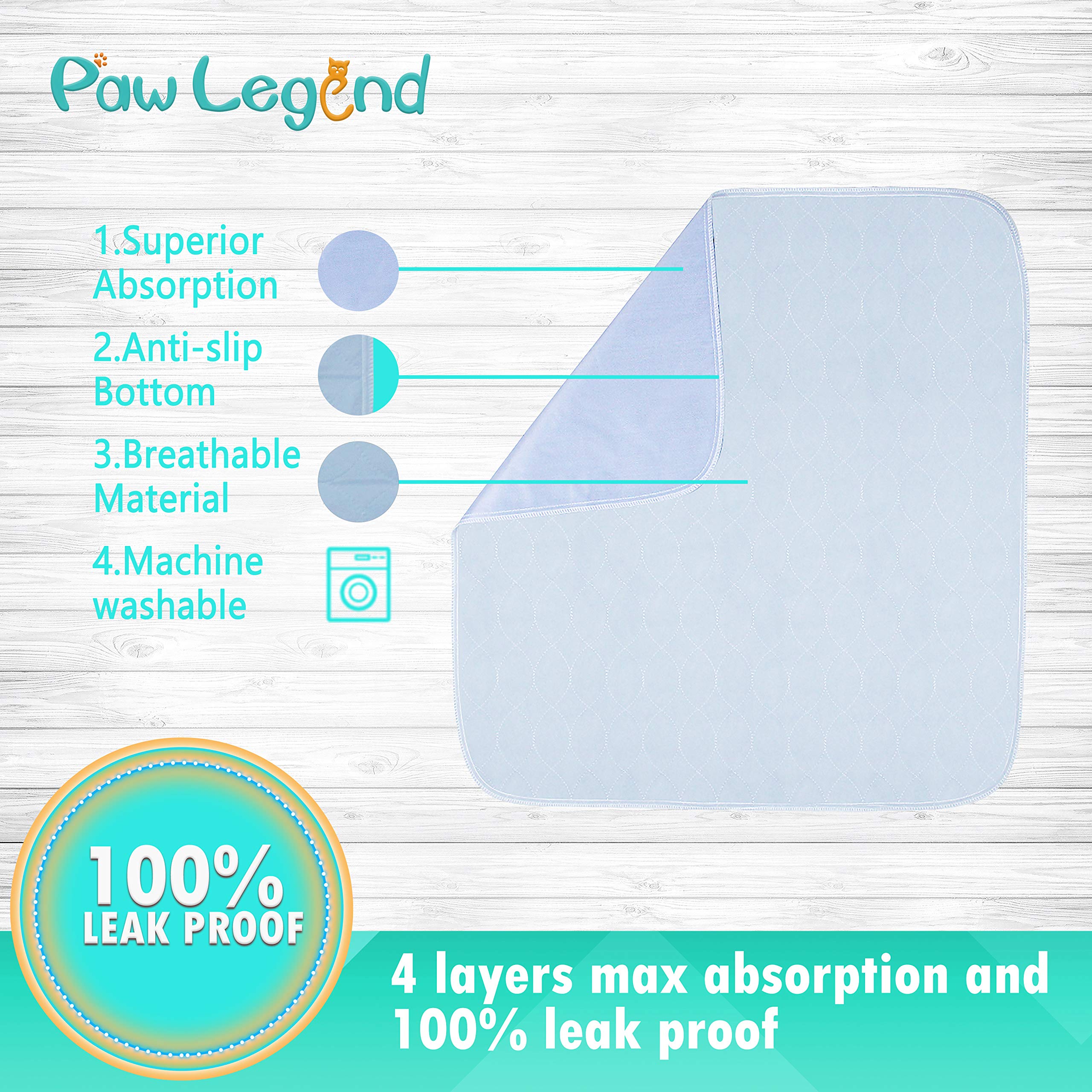 Paw Legend tapete de viaje para perros, cómodo en casa o coche.