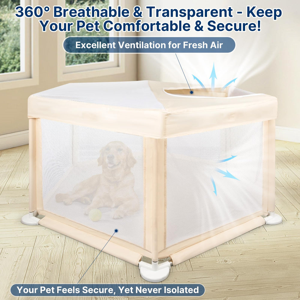 Paw Libero diseño alto de 34,65 pulgadas para contener mascotas.