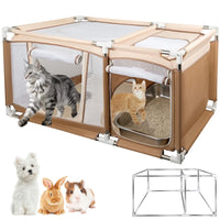 Paw Libero marco de acero inoxidable, estructura estable para gatos activos.