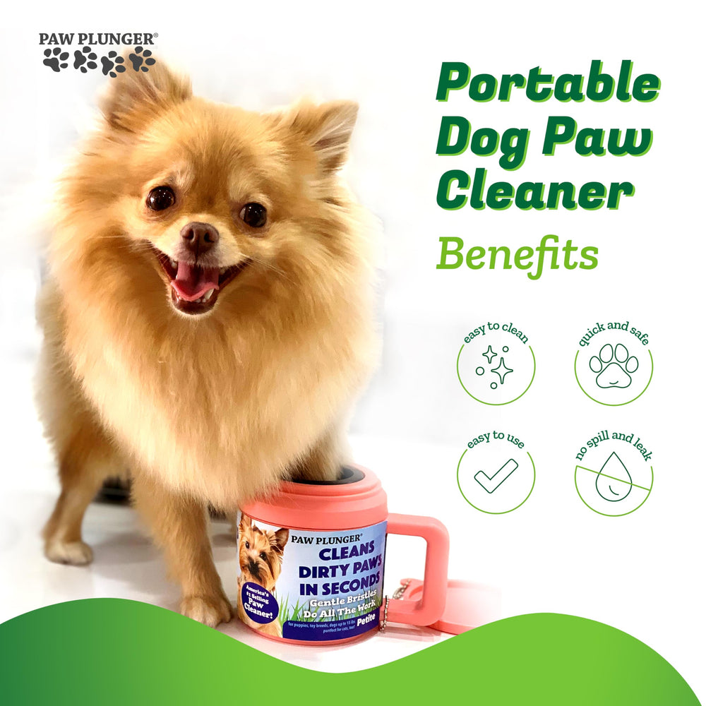 Paw Plunger cepillos de nylon suaves eliminando barro y suciedad de las patas
