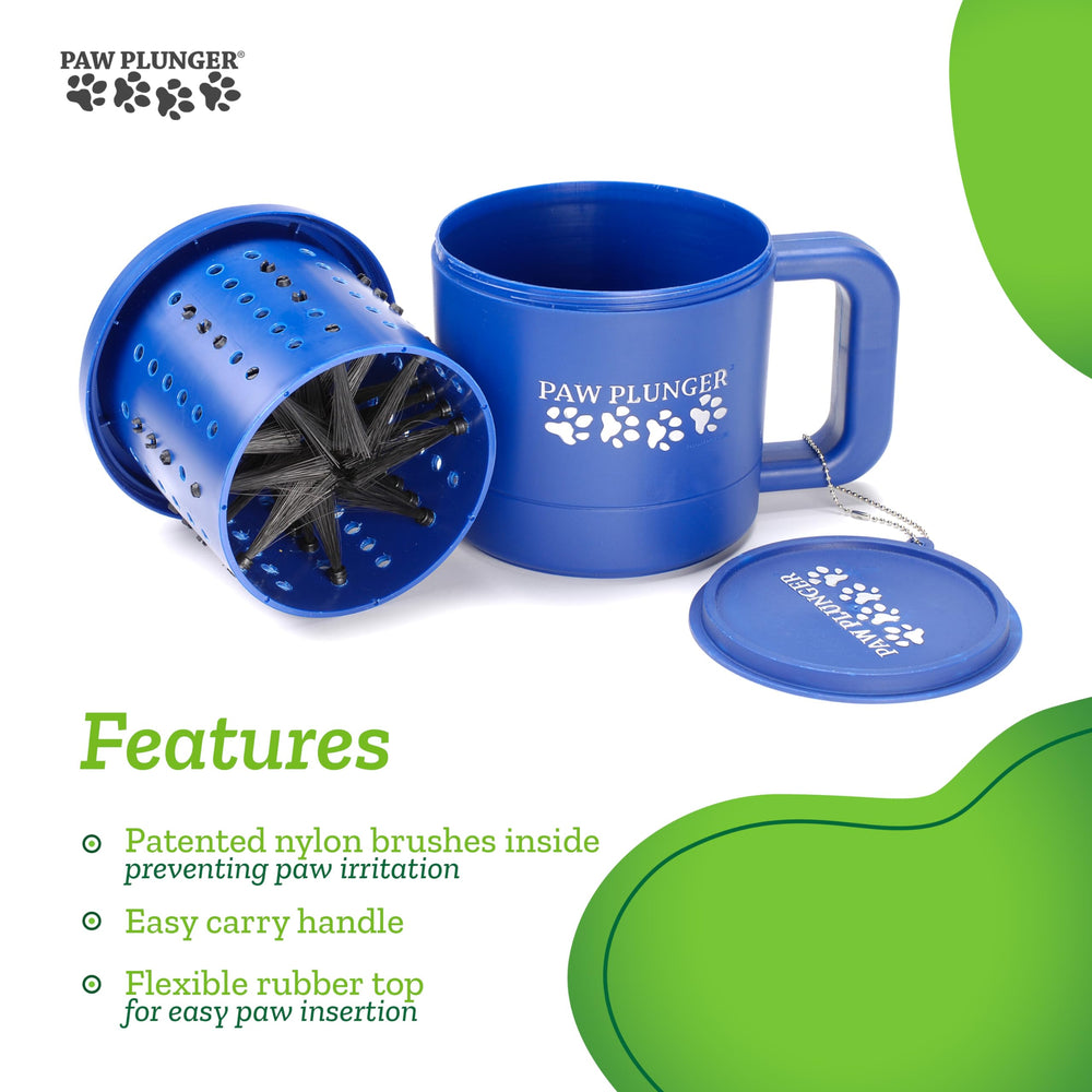 Paw Plunger portátil para coche, ideal para viajes con mascotas sin desorden