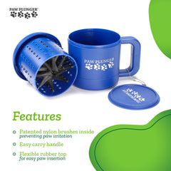 Paw Plunger portátil para coche, ideal para viajes con mascotas sin desorden