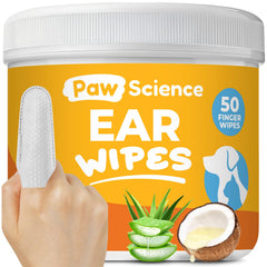 Paw Science: toallitas para oídos, limpieza suave y fresca para perros y gatos.