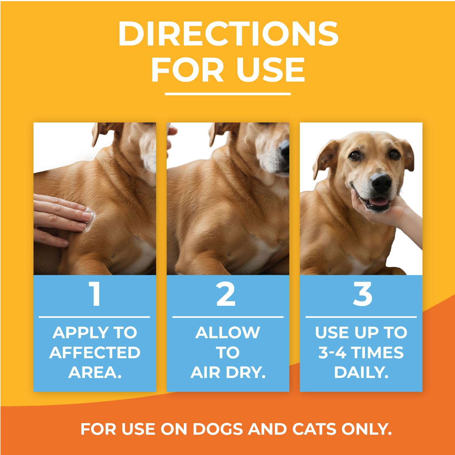 Paw Science uso diario seguro para irritaciones en mascotas.