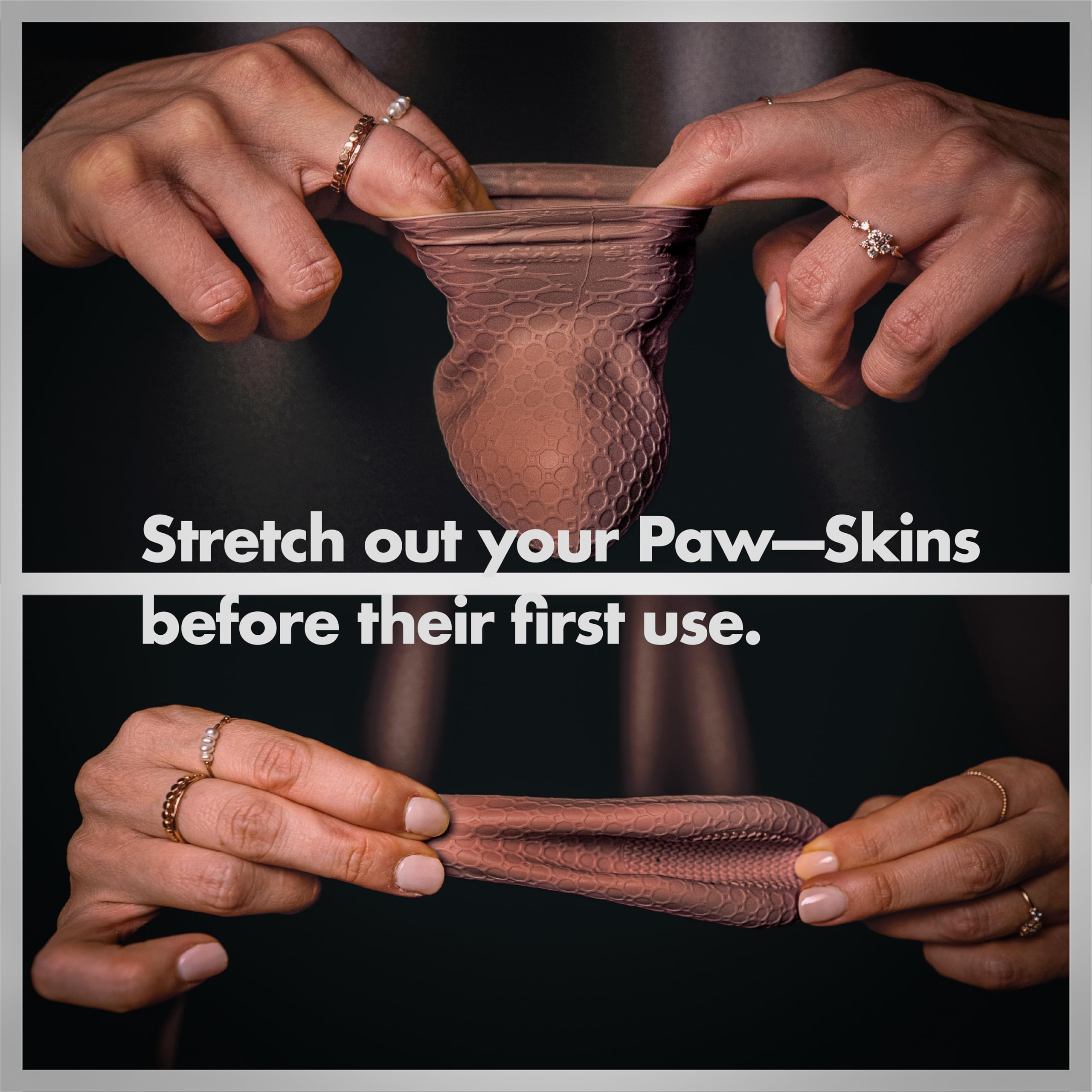Paw—Skins botas perro, silicona resistente para terreno irregular.