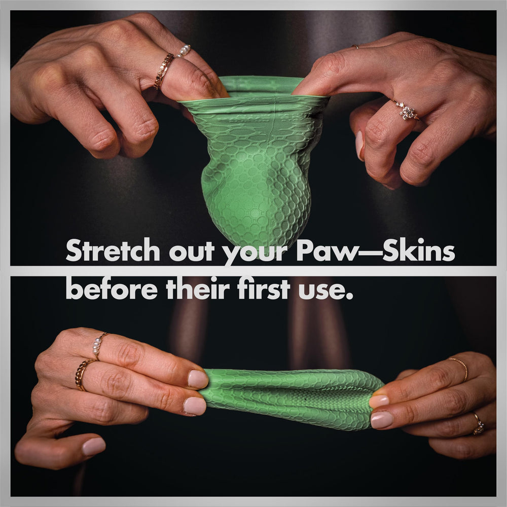 Paw—Skins 2.0: silicona resistente 50% más gruesa para mayor protección.