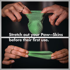 Paw—Skins 2.0: silicona resistente 50% más gruesa para mayor protección.