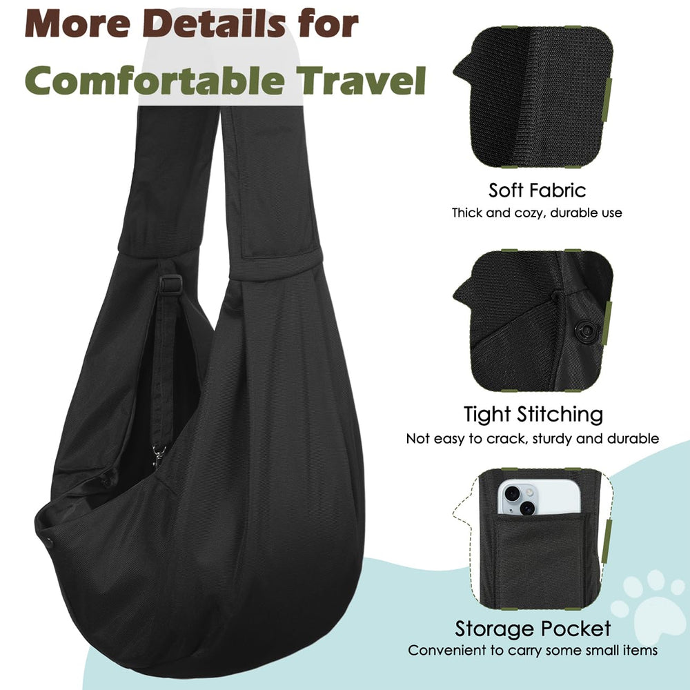 Pawaboo bandolera para perro pequeno, uso diario ideal para paseos y compras.