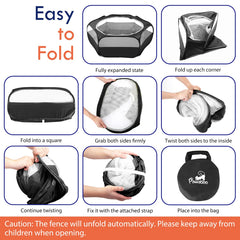 Pawaboo corral con base impermeable que protege el suelo