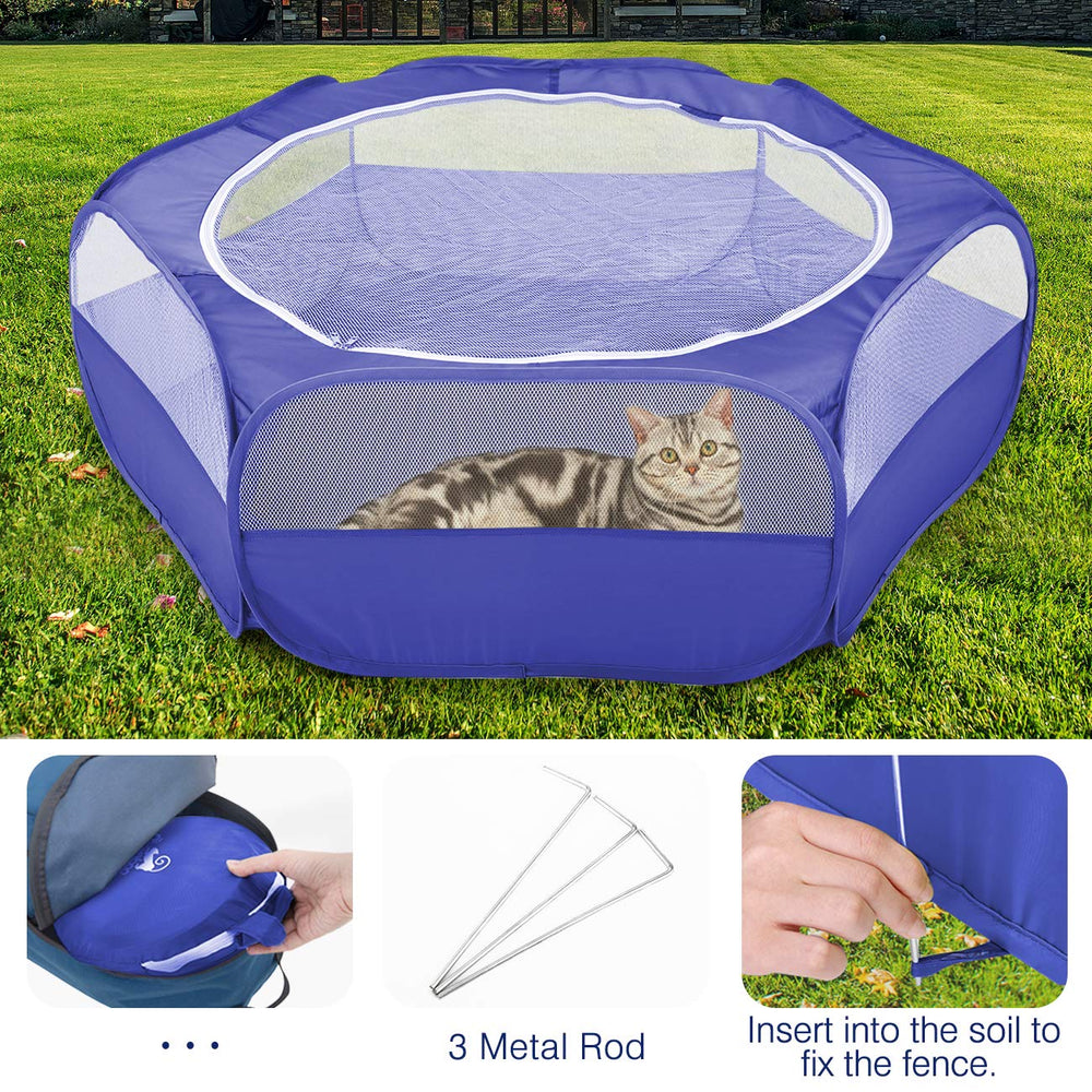 Pawaboo corral espacioso de 133 cm para crías y aves pequeñas.