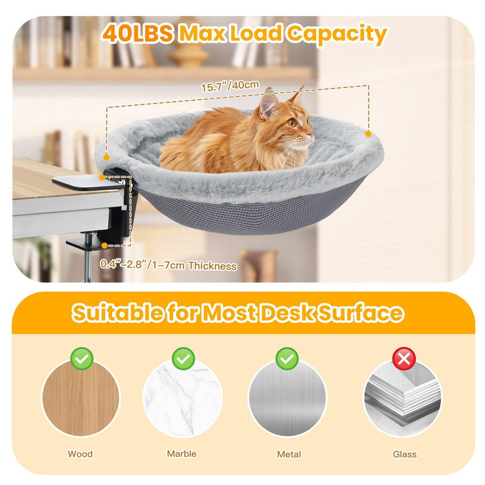 Pawaboo estructura metálica de cama-gato ofrece soporte estable