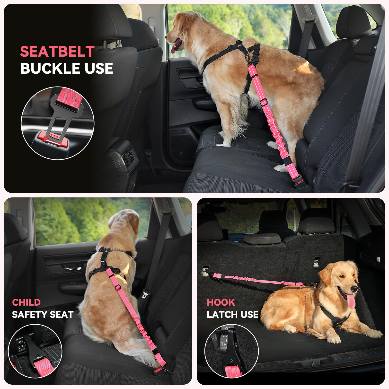Pawaboo hebilla 360 grados bloqueada para mayor seguridad