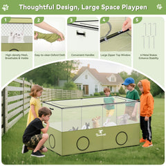 Pawaboo jaula con puertas dobles para entradas y salidas flexibles y divertidas.