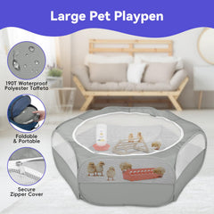 Pawaboo jaula de mascota con tela impermeable para criar pollitos sin escapes.