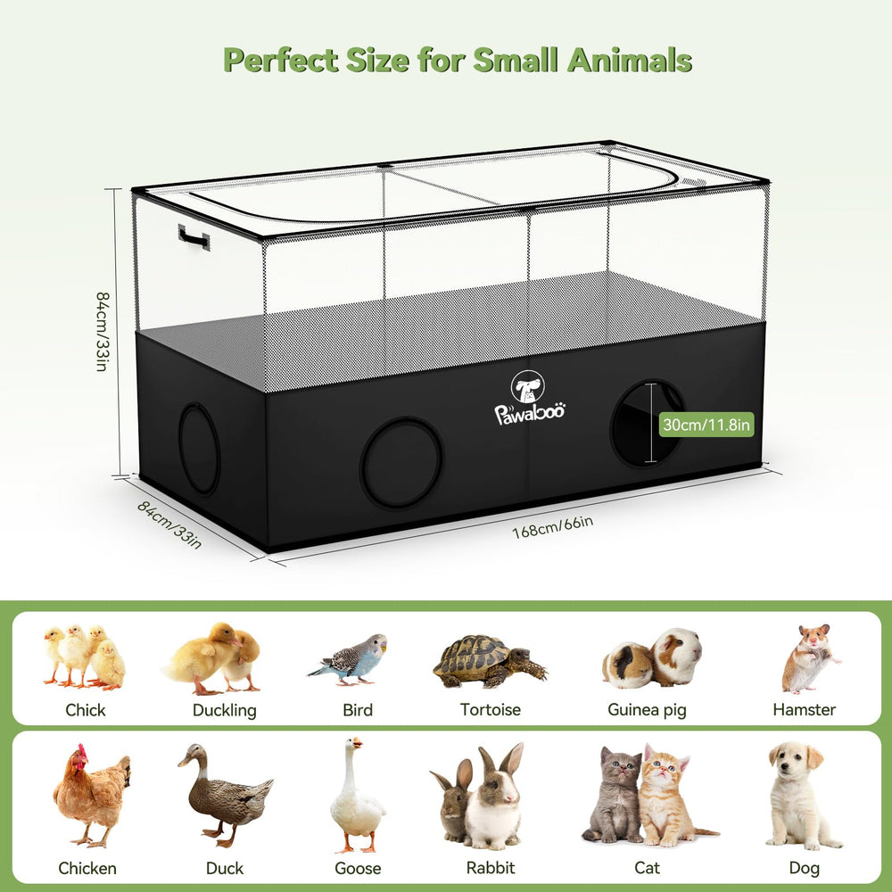 Pawaboo Recinto para mascotas: diseño desmontable para guardar y transportar.
