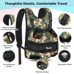 Pawaboo porta-perro dorso ergonómico para caminatas largas.