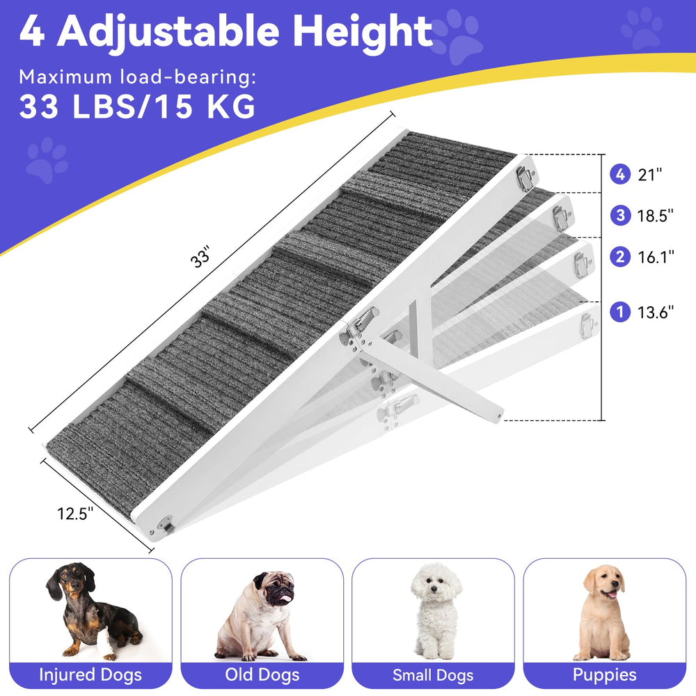 Pawaboo rampa con 4 alturas ajustables para muebles