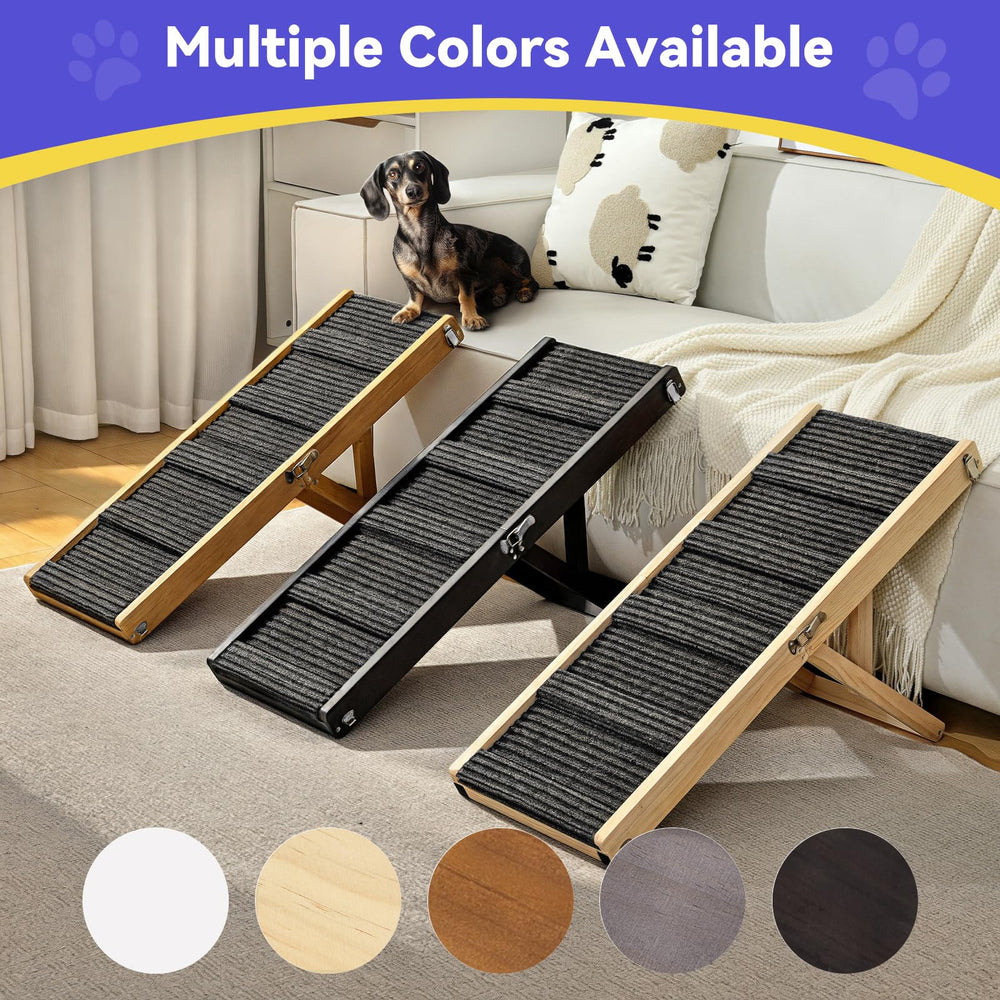 Pawaboo rampa para perros con tejido antideslizante para mejor agarre.