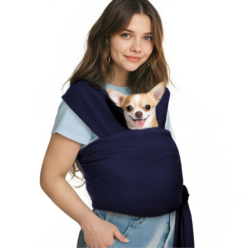 Pawaboo sling portabebés mascotas frente: llevar mascota con seguridad y cercanía.