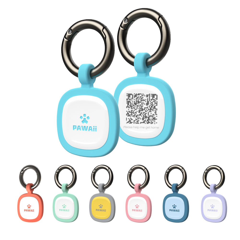 Etiqueta ID para perro Pawaii en silicona silenciosa, ideal para seguridad diaria.