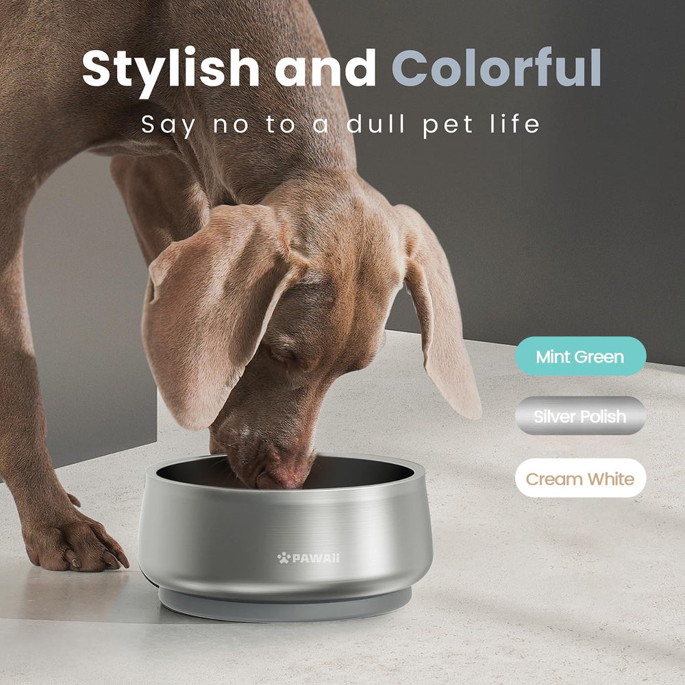 Capacidad de 34 oz y 68 oz para diferentes tamaños de perros.