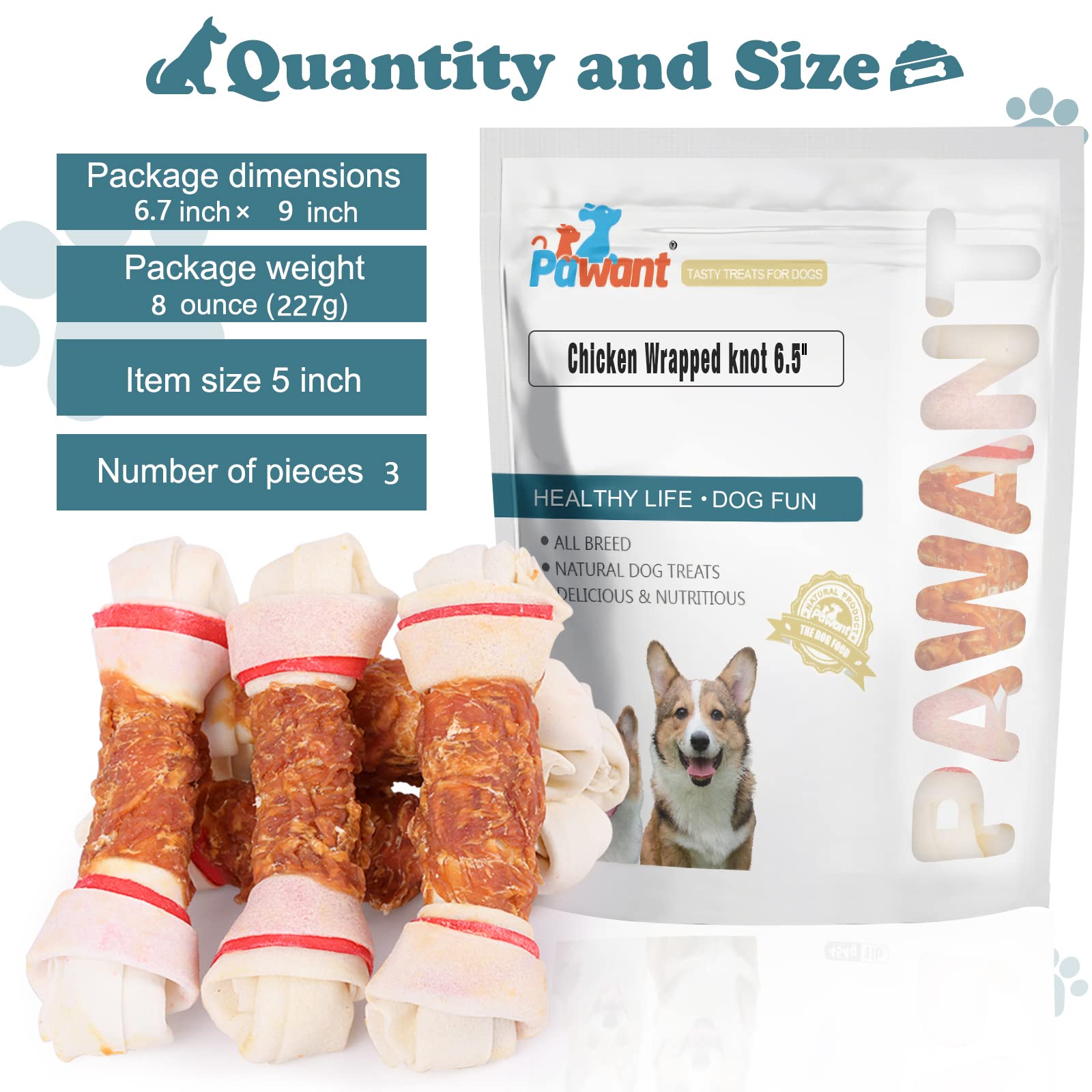 Pawant almacenamiento correcto garantiza frescura y calidad del hueso rawhide.