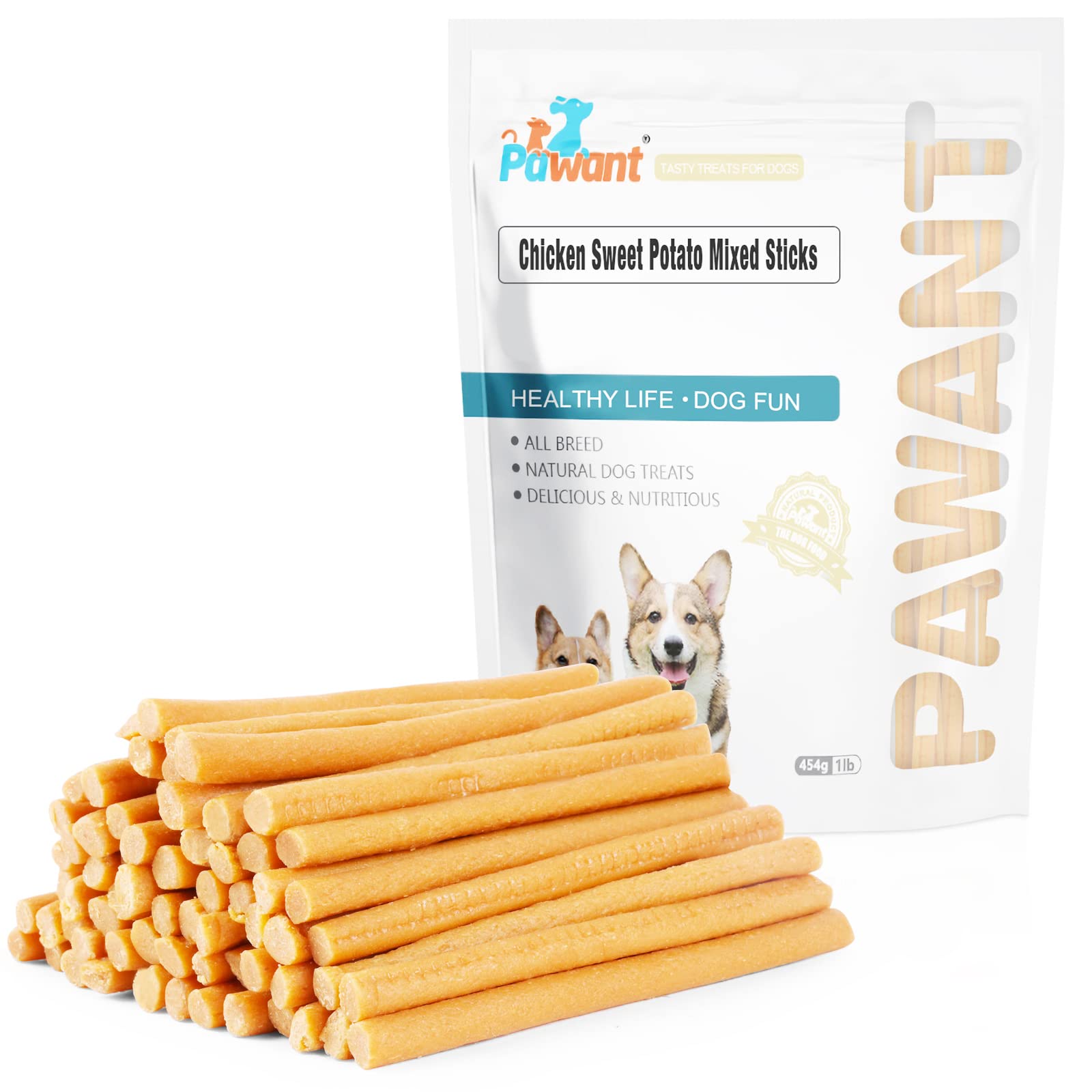 Pawant bocaditos pollo batata: digestión fácil para perros sensibles.