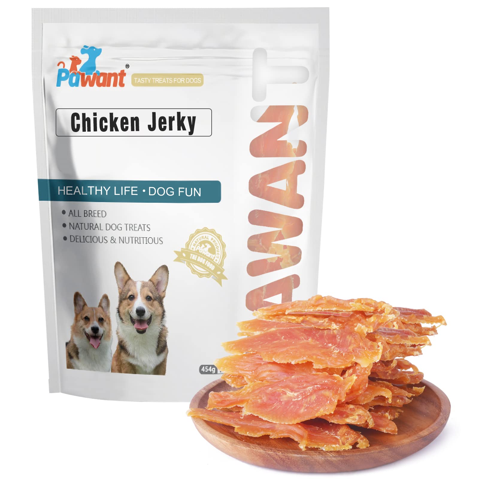 Pawant Jerky de Pollo para perros: aroma sabroso que incentiva la recompensa durante el entrenamiento.