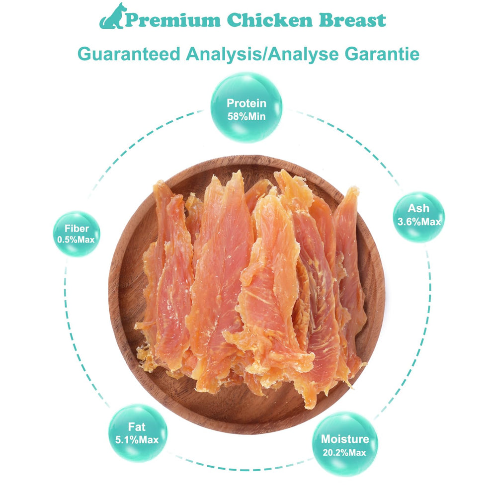 Uso de Pawant Chicken Jerky como premio durante el entrenamiento.