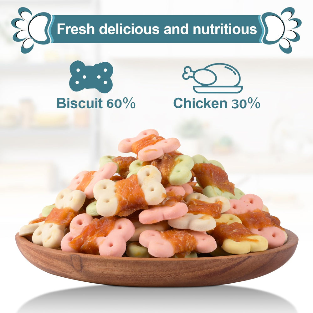 Pawant mordiscos de pollo naturales, snack seguro para mascotas.