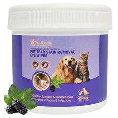 PawBubble toallitas ojos perros gatos en envase práctico para uso diario.