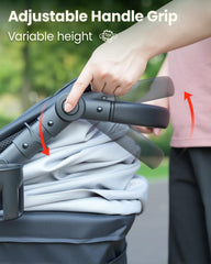Cesta de almacenamiento inferior amplia para llevar accesorios de paseo.