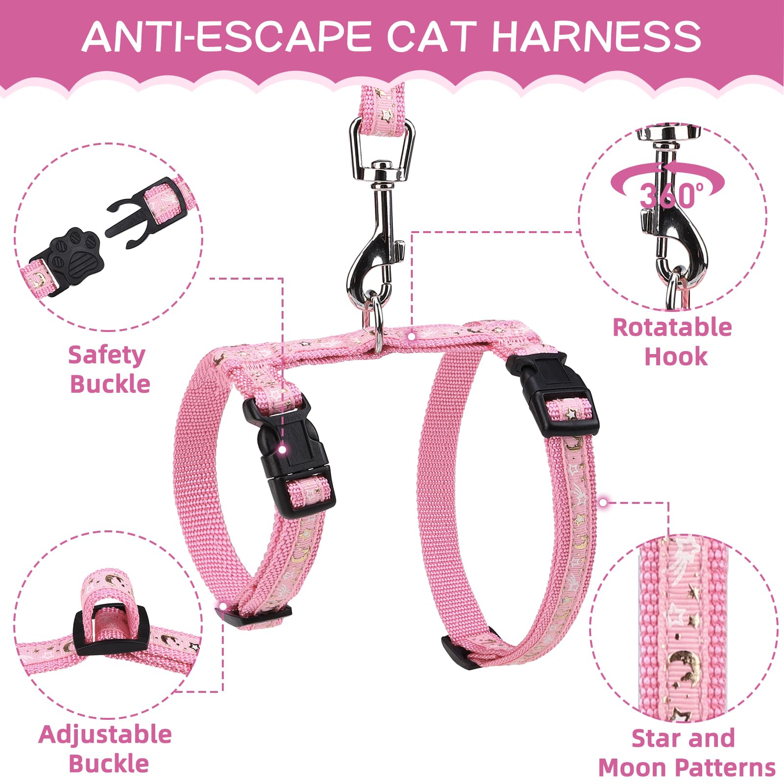 PAWCHIE collar-gato ajustable, seguridad y comodidad en cada ajuste.