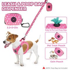 PAWCHIE correa rosa con asa, más practicidad para recoger desechos.