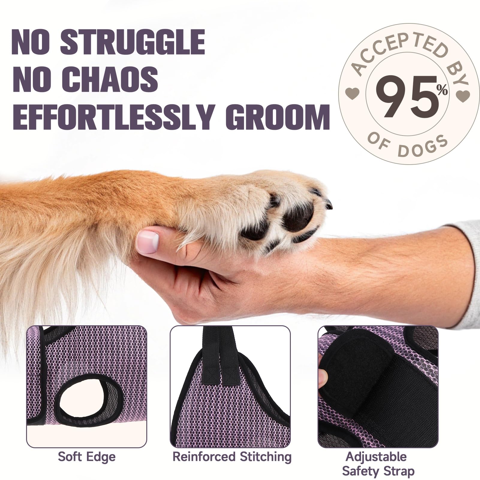 PAWCHIE corta uñas con diseño de seguridad y ergonómico.