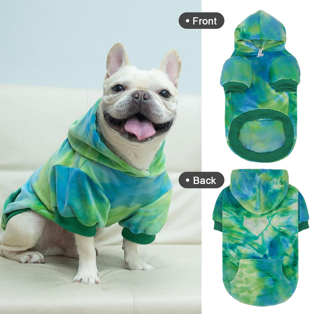 PAWCHIE hoodie para perro, agujero para correa trasero para caminar