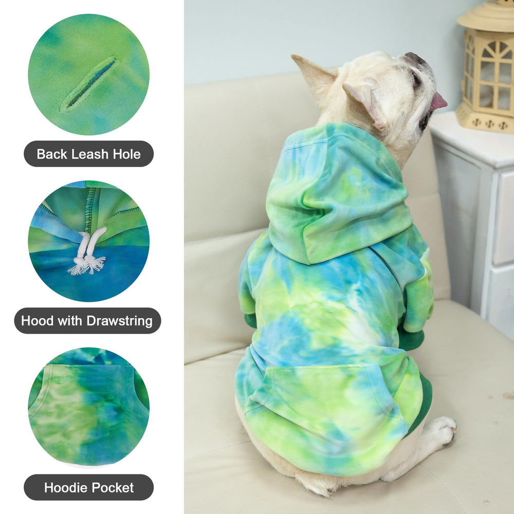 PAWCHIE hoodie para perro, bolsillo trasero práctico para paseos
