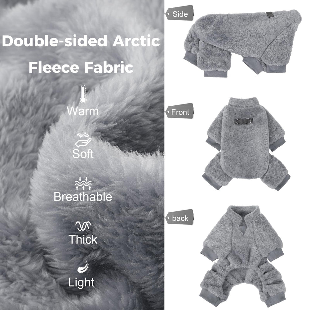 PAWCHIE pijama con cuello alto, enfoque cuello, mantiene el cuello caliente.