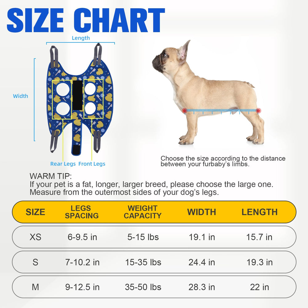 PAWCHIE soporte ancho y correas de seguridad ajustables para mayor control