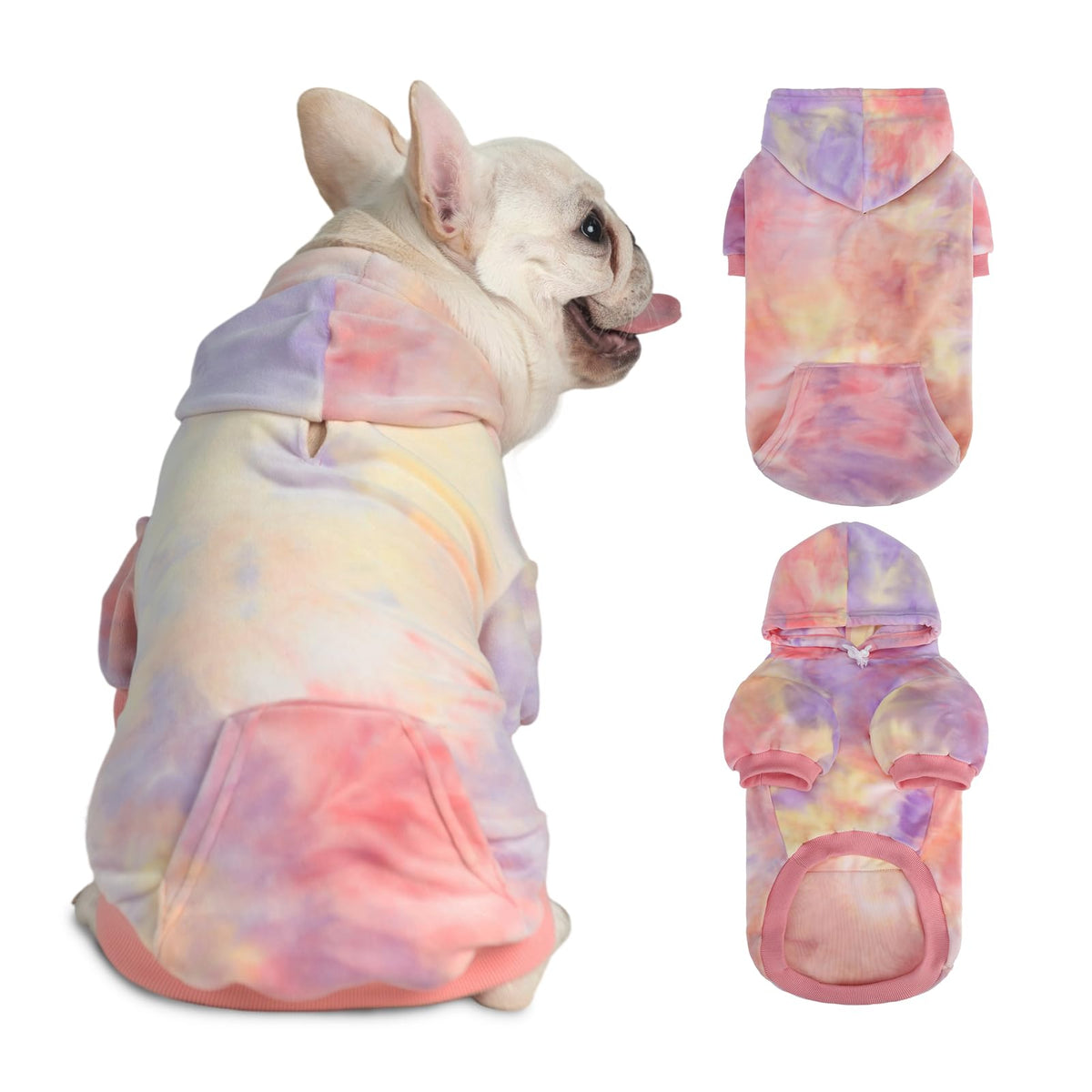 PAWCHIE sudadera para perro con degradado frontal, estilo moderno para paseos