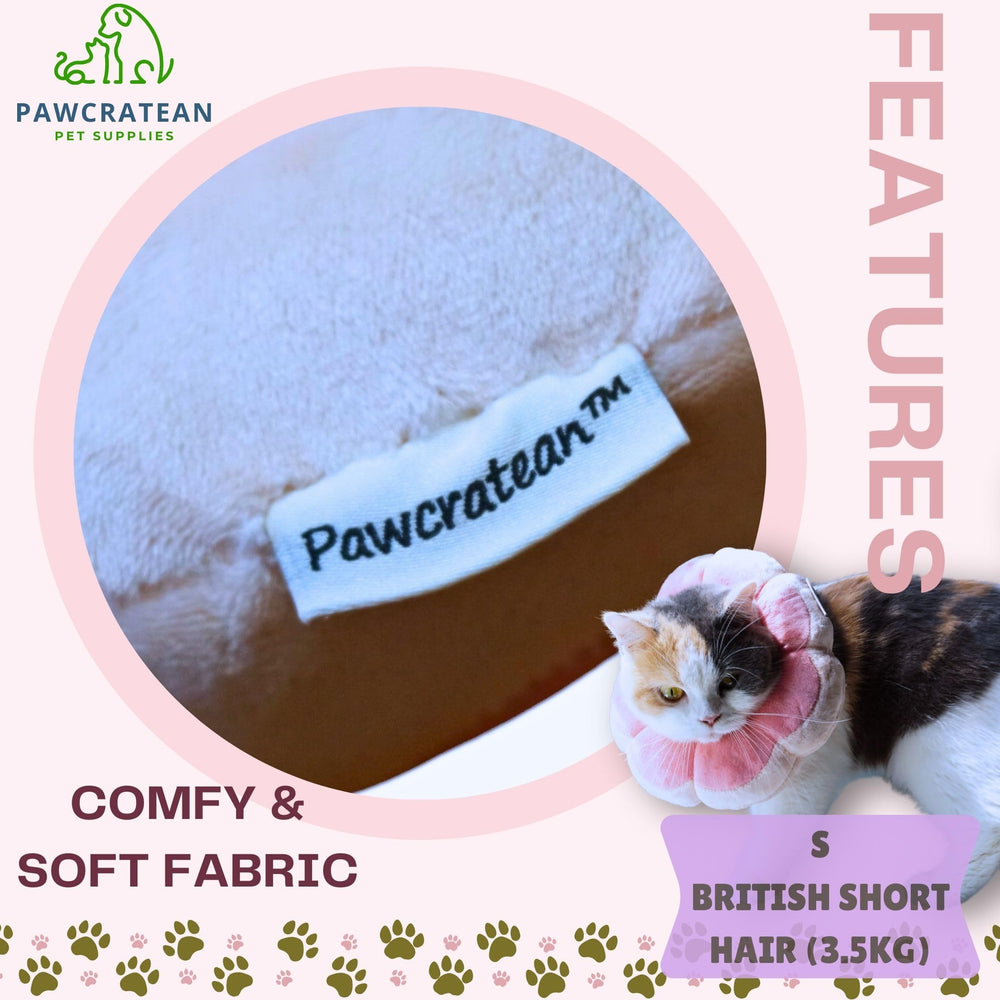 Pawcratean collar Isabelino diseño floral divertido para recuperación feliz