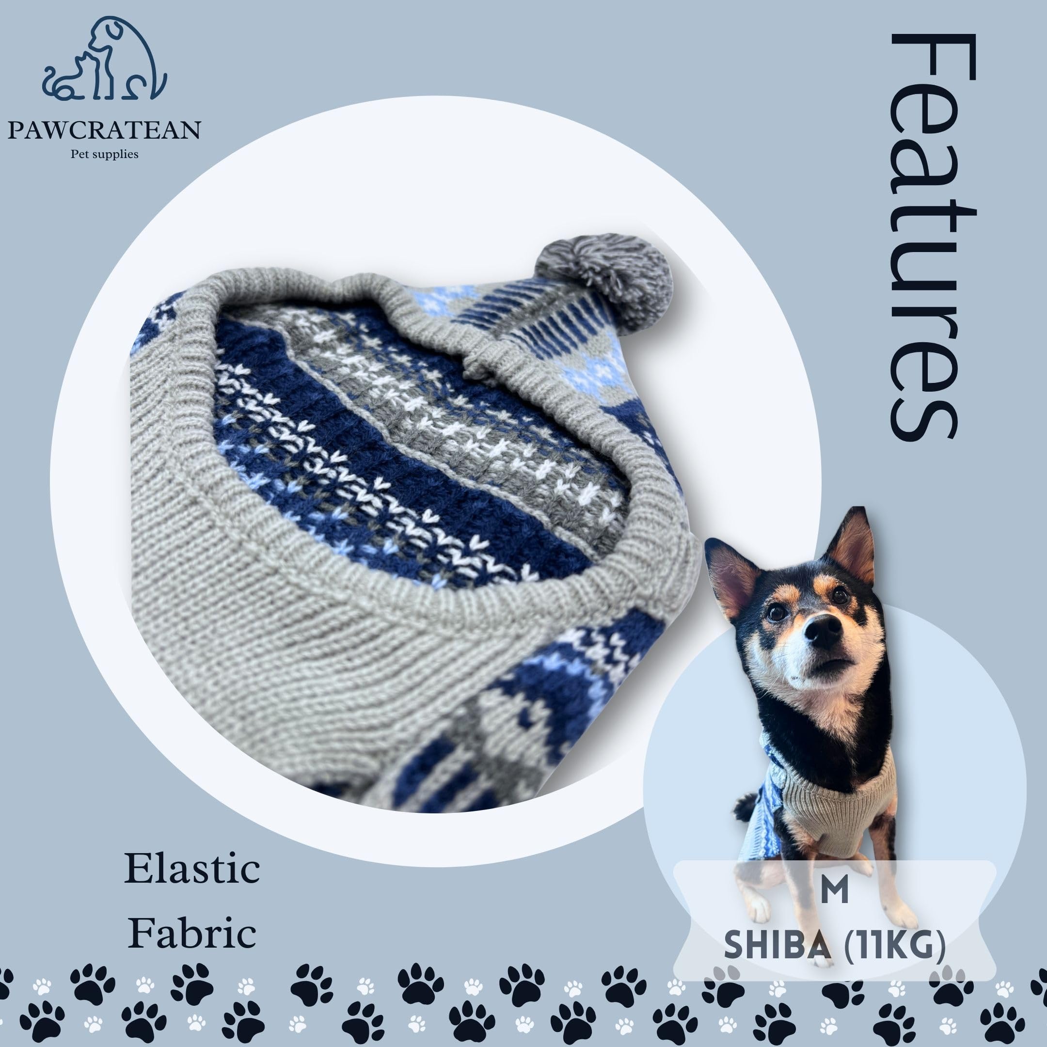 Pawcratean sudadera calentita para otoño e invierno.