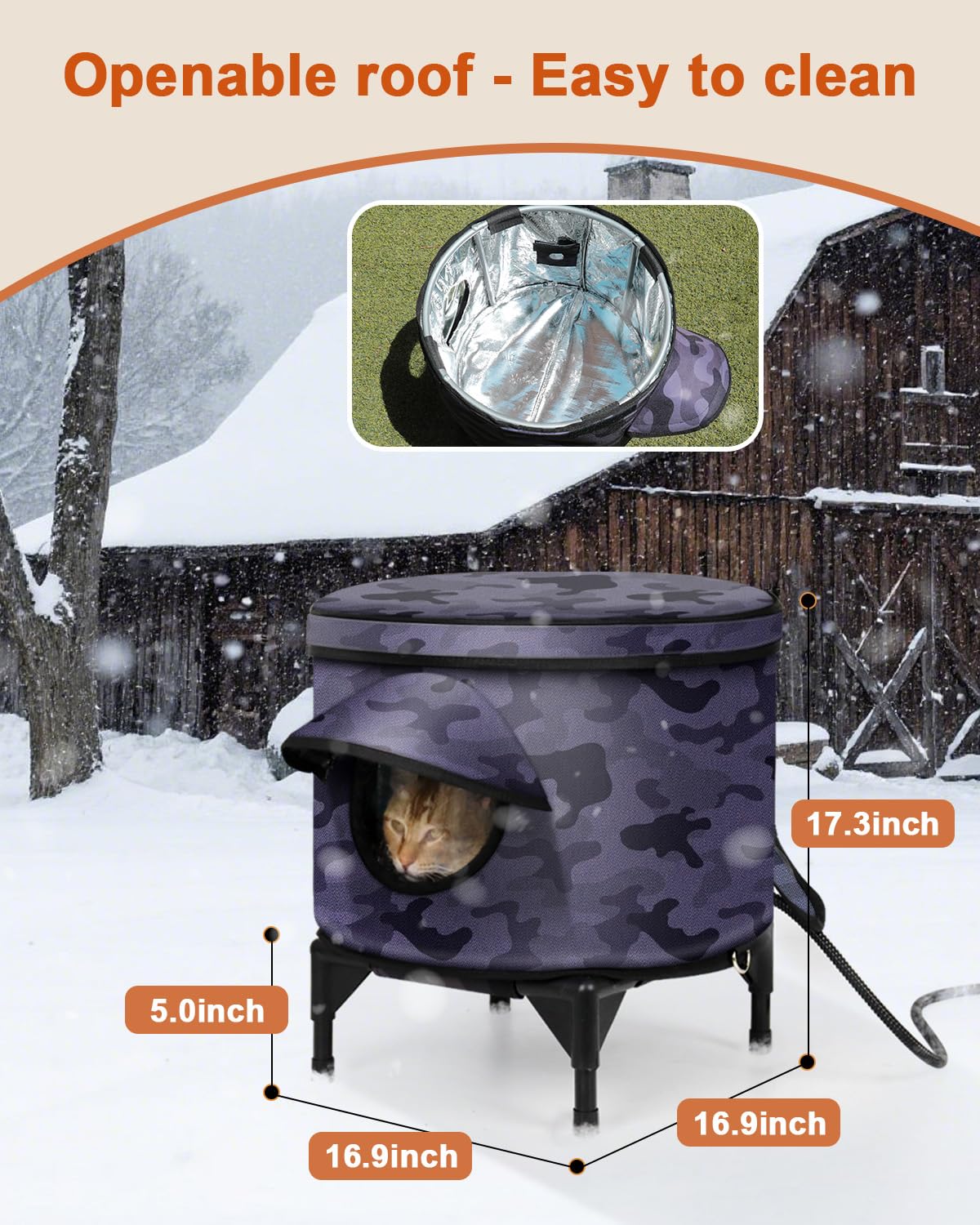 Pawcrux limpieza y montaje rápidos sin herramientas para porches.