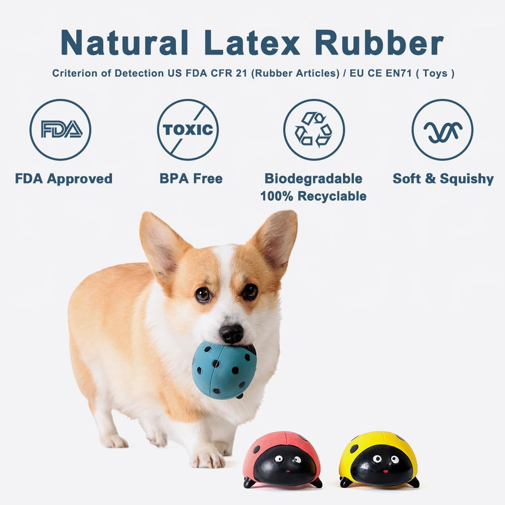 Pawdoer bola Ladybug rebote aleatorio, fácil de atrapar.