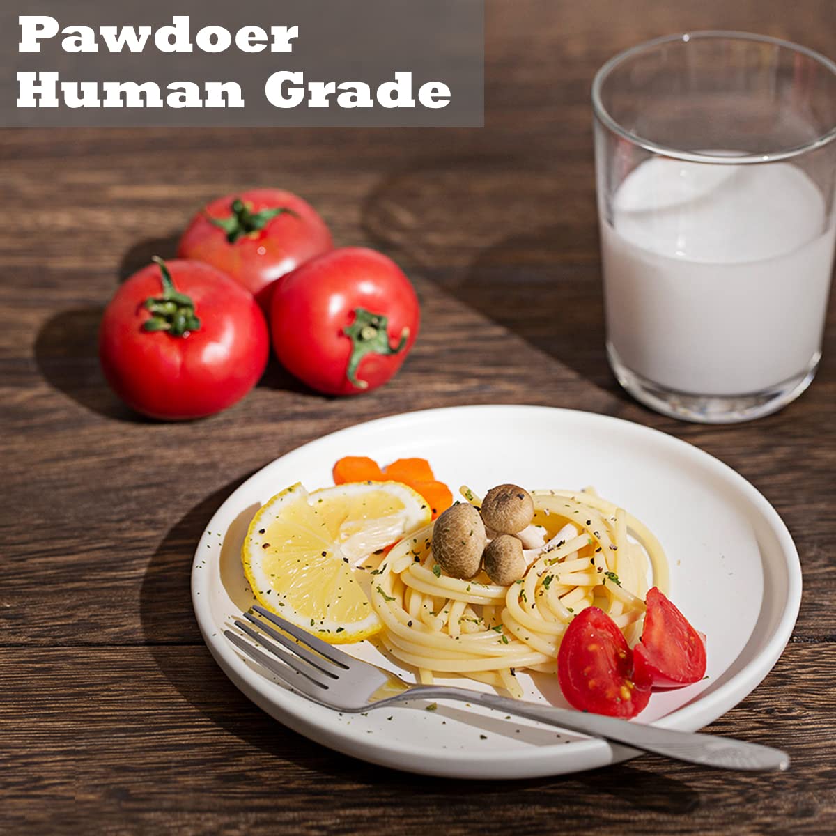 Pawdoer plato lavable en lavavajillas de cerámica, fácil de limpiar.